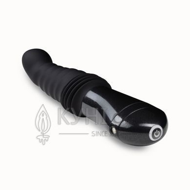 Пульсатор Blush Temptasia &ndash; Lazarus Thrusting Dildo &ndash; Black, ребристий стовбур, 3 швидкості 106850 фото