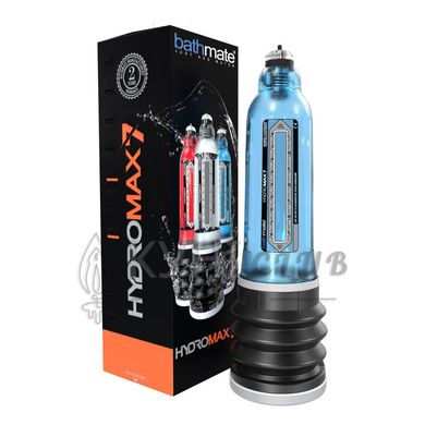 Гідропомпа Bathmate Hydromax 7 Blue (X30), для члена довжиною від 12,5 до 18 см, діаметр до 5 см 100492 фото