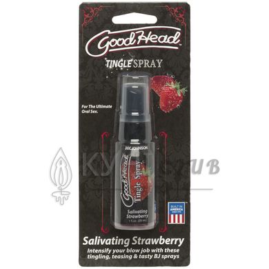 Спрей для мінету Doc Johnson GoodHead Tingle Spray - Strawberry (29 мл) із стимулюючим ефектом 103957 фото