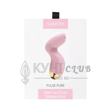 Вакуумный клиторальный стимулятор Svakom Pulse Pure Pale Pink, 5 режимов, 5 интенсивностей в каждом 105052 фото