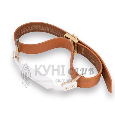БДСМ-набір LOCKINK Teasing & Impact-Play Set, коричневий, маска, кляп, затискачі для сосків, тиклер, 109983 фото