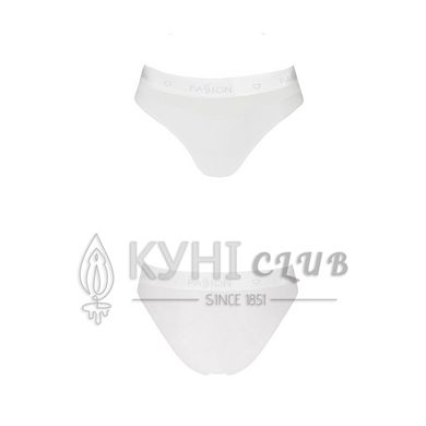 Трусики з прозорою вставкою Passion PS006 PANTIES L, white 102230 фото