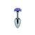 Металлическая анальная пробка Lux Active с розой - Rose Anal Plug - Purple, вибропуля в подарок 103463 фото