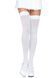 Щільні непрозорі панчохи Leg Avenue Opaque Nylon Thigh Highs White, one size 105989 фото 1