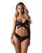Комплект Obsessive Blomentis 2-pcs set, XL/2XL, кружевной, лиф с завязками на спине, трусики-слипы 109962 фото 1