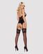 Сатиновый кружевной корсет Obsessive 810-COR-1 babydoll & thong L/XL, черный, корсет, танга 105141 фото 4
