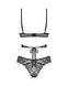 Комплект Obsessive Blomentis 2-pcs set, XL/2XL, кружевной, лиф с завязками на спине, трусики-слипы 109962 фото 4