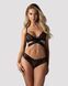 Комплект Obsessive Blomentis 2-pcs set, XL/2XL, кружевной, лиф с завязками на спине, трусики-слипы 109962 фото 6