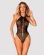 Бодістокінг з великими осередками та відкритою спиною Obsessive B113 teddy S/M/L, халтер 105191 фото 1