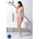 Бодістокінг Passion BS067 white, комбінезон, імітація панчох і топа на бретелях 109082 фото 2