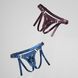 Трусики для страпона Strap-On-Me Harness Generous Blue, One Size, искусственная кожа, регулируемые ремни, сменные крепления для ди 109746 фото 5