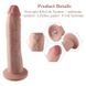 Фалоімітатор 10.2″ з вібрацією для секс-машин Hismith Silicone Dildo with Vibe, KlicLok, пульт ДК 104193 фото 3