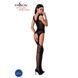 Бодистокинг Passion BS061 black, комбинезон, имитация чулок 100751 фото 4
