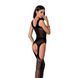 Бодистокинг Passion BS061 black, комбинезон, имитация чулок 100751 фото 2
