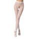 Эротические колготки-бодистокинг Passion S010 white, с доступом, геометрический рисунок 101155 фото 1