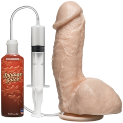 Кончающий фаллоимитатор Doc Johnson The Amazing Squirting Realistic Cock, ПВХ, диаметр 5,1см 108738 фото