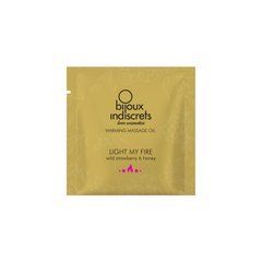 Пробник масажної олії Bijoux Indiscrets Light my Fire &ndash; Wild Strawberry & Honey (2 мл) 107828 фото