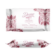 Женские очищающие салфетки для тела и лица Desire by Swiss Navy Feminine Wipes 25 шт 103552 фото