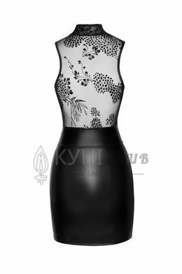 Сукня Noir Handmade F241 Short dress with powerwetlook skirt and tulle top, XL 108146 фото