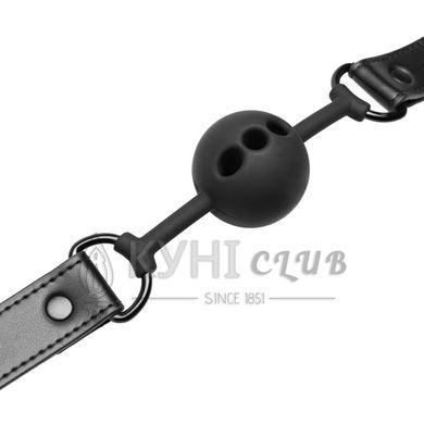 Повітропроникний кляп Bedroom Fantasies: Breathable Silicone Ball Gag, чорний 106828 фото