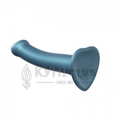 Насадка для страпону Strap-On-Me Mono Density Dildo M Blue, діам. 3,3 см, одношаровий силікон, гнучк 100119 фото