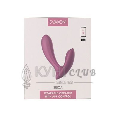Смарт-вібратор у трусики Svakom Erica Romantic Rose, дуже гнучкий, 2 мотори 106189 фото