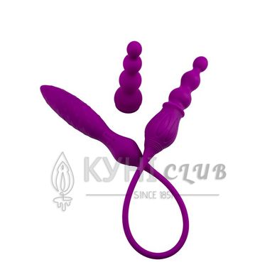 Вибратор двусторонний Adrien Lastic AD-2X с пультом LRS 101359 фото