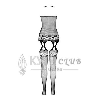Бодістокінг Passion ECO BS006 red, з доступом, халтер, імітація підв&rsquo;язок 104998 фото