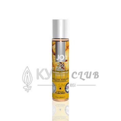 Мастило на водній основі System JO H2O - Juicy Pineapple (30 мл) без цукру, рослинний гліцерин 108967 фото