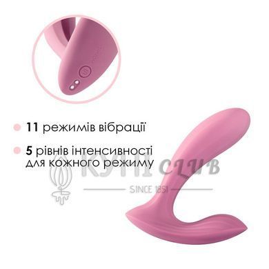 Смарт-вібратор у трусики Svakom Erica Romantic Rose, дуже гнучкий, 2 мотори 106189 фото