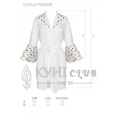 Воздушный пеньюар LOVELIA PEIGNOIR white S/M - Passion 102634 фото