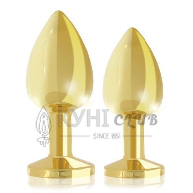 Набор металлических анальных пробок с кристаллом RIANNE S - Booty Plug Luxury Set, диаметр 3 и 3,5см 108617 фото