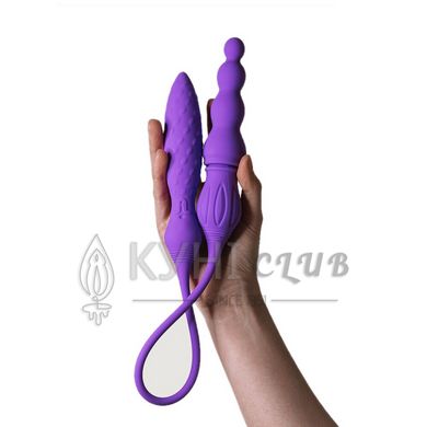 Вибратор двусторонний Adrien Lastic AD-2X с пультом LRS 101359 фото