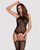 Бодистокинг Obsessive Bodystocking G316 S/M/L, цветочный декор, скрещенные подвязки 105224 фото