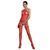 Бодістокінг Passion ECO BS006 red, з доступом, халтер, імітація підв&rsquo;язок 104998 фото