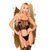 Бодістокінг з топом та панчохами на підв'язках Penthouse - Sex Dealer Black S/L 103245 фото