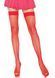Панчохи-сітка Leg Avenue Nylon Fishnet Thigh Highs One size, Red, дрібна сітка 106020 фото 5