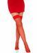 Панчохи-сітка Leg Avenue Nylon Fishnet Thigh Highs One size, Red, дрібна сітка 106020 фото 3