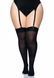 Щільні непрозорі панчохи Leg Avenue Nylon Thigh Highs Black, plus size 105891 фото 4