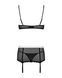 Эротический костюм горничной Obsessive Maidme set 5pcs L/XL, бюстгальтер, пояс с фартуком, чулки, ст 105275 фото 6