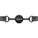 Повітропроникний кляп Bedroom Fantasies: Breathable Silicone Ball Gag, чорний 106828 фото 3