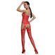 Бодістокінг Passion ECO BS006 red, з доступом, халтер, імітація підв&rsquo;язок 104998 фото 2