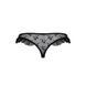 Трусики з оборками Passion Exclusive DONIA THONG L/XL, black 109108 фото 6