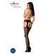 Эротические колготки-бодистокинг Passion S005 black, имитация чулок и пояса для чулок 101138 фото 4