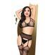 Комплект Penthouse Smoking Gun XL Black, топ-бюстьє, колготки з доступом, імітація пояса для панчіх 104412 фото 1