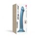 Насадка для страпону Strap-On-Me Mono Density Dildo M Blue, діам. 3,3 см, одношаровий силікон, гнучк 100119 фото 3