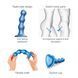 Насадка для страпона Strap-On-Me Dildo Plug Balls Blue Metallic S 107013 фото 3