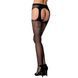 Эротические колготки-бодистокинг Passion S005 black, имитация чулок и пояса для чулок 101138 фото 2