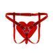 Трусики Серце для страпону Feral Feelings - Hearts Strap-on Belt Red Trasparent 107335 фото 1
