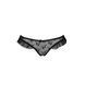 Трусики з оборками Passion Exclusive DONIA THONG L/XL, black 109108 фото 5